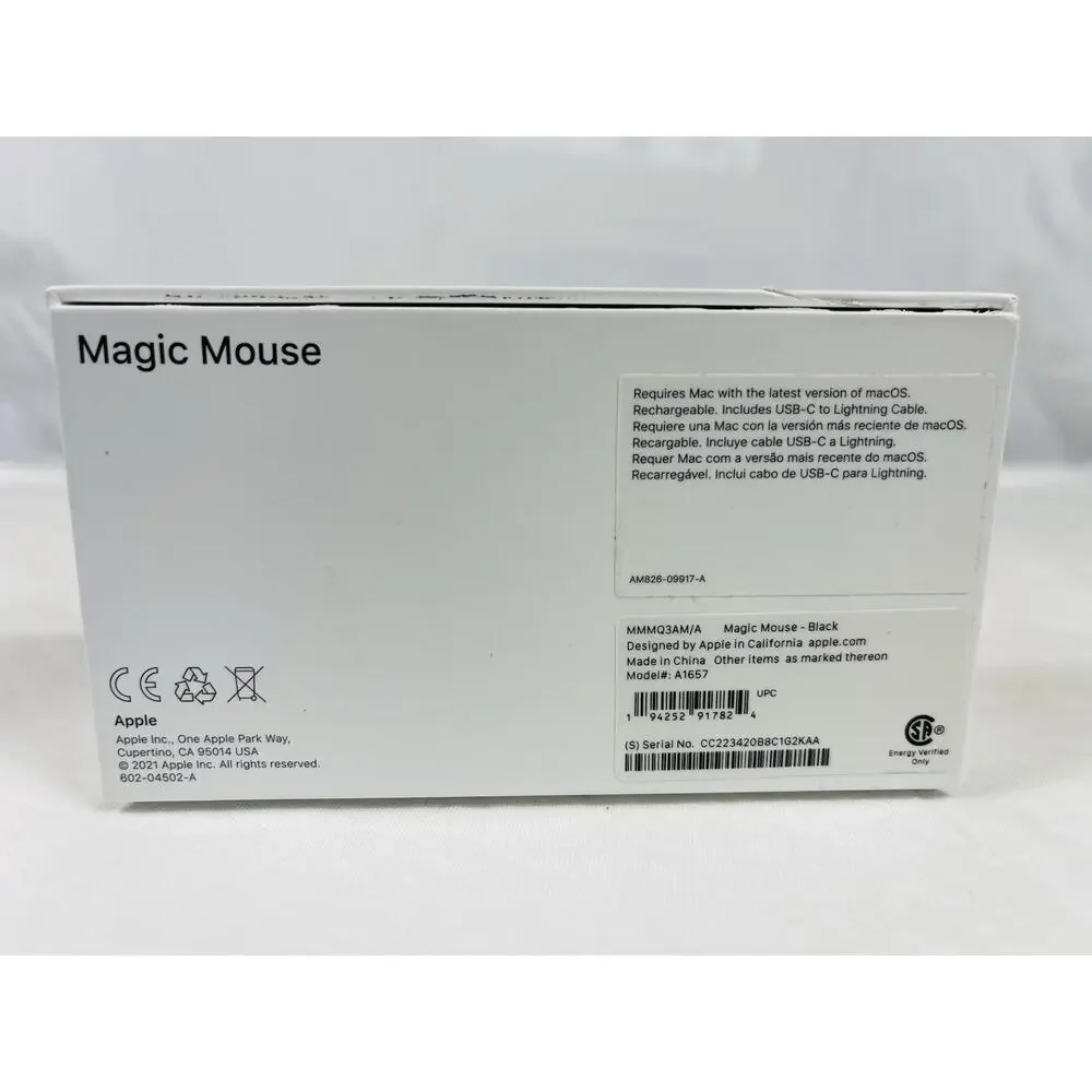Apple Magic Mouse 2 Bluetooth Mouse Space Gray A1657 Used